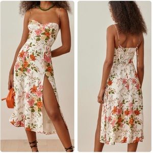 Reformation Juliette dress in Tropique. Size 8.